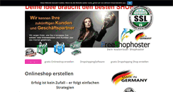 Desktop Screenshot of freeshophoster.de
